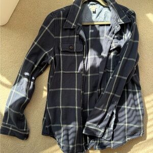 L.L. Bean Blue Plaid Overshirt